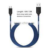 Sturdy Nylon Braided Micro USB Charging Data Cable thumbnail-4