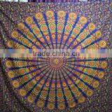 Beautiful Peacock Mandala Hot Selling Tapestries Wall Decor Boho Yoga Mat thumbnail-3