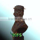 Metal Historical Character Bust