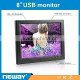 Top Manufacturer 8 inch USB Touch Screen LED resistive Monitor