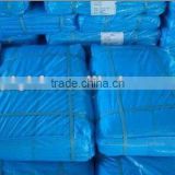 190gsm blue truck cargo cover& waterproof truck tarp&waterproof woven fabric tarpaulin