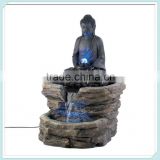 Zen buddha statue fountain
