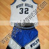 Custom Design Polyester Dye Sublimated Basketball Uniforms/jersey