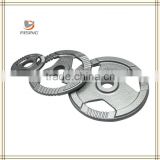 Grey Hammertone Olympic plate with 3 handles