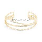 Korean gold bracelet lady fashion bangle design brass jewelry