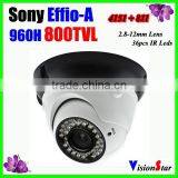 Sony Effio-A CXD4151GG 2.8-12MM Zoom Lens 36Pcs IR Leds 800 TVL OSD Menu Security Dome Indoor/Outdoor CCTV Camera Vision Star thumbnail-1