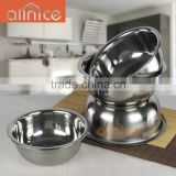 wholesale 9Pcs metal salad bowl/round wash basin/stainless steel bowl