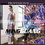 Latest 2015 Fashion Dresses 95 Polyester 5 Spandex Digital Printing Fabric