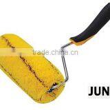 Plastic Handle Paint Roller Brush Yellow Strip Roller Polyacrylic Brush thumbnail-1
