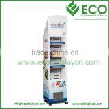 Corrugated Plastic Cardboard Display Stands, Cardboard Floor Display Stands With Cooler thumbnail-2