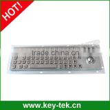 71 keys compact format vandal proof IP65 stainless steel keyboard