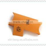 Custom made color kraft brown paper pillow boxes packaging for free sample