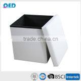 Modern Simple PVC Material Folding Storage Ottoman