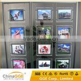 Slim Indoor Wall Hanging Backlit Crystal Advertising Light Box Window Display Real Estate Light Pockets thumbnail-5