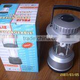 6v Silver LED Portable Rechargeable Camping Lantern