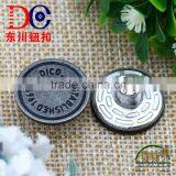 New Style Metal Copper Jean Tack Buttons for Denim Garment