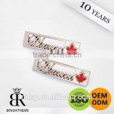 Fancy Gold Embossed Labels for t Shirt Brightness C1-80037