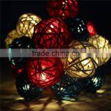Led Christmas Holiday Party Wedding Outdoor Indoor Bettery Solar Colorful Cane Ball Fairy String Light thumbnail-1