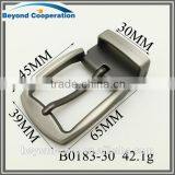 Zinc Alloy Die-casting Matte Black Gun Pretecting Coating Pin Belt Buckle