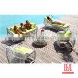 Rattan Outdoor Table and Chair Outdoor Bistro Set thumbnail-3
