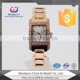 Luxury Diamonds Slim Stone Quartz Watch Plated Rose Gold Women Bracelet Watch thumbnail-4