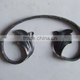 decorated easy to weld and galvanized gate design of wrought iron scrolls