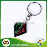 Cheap Silicone Rubber Keyring Colorful Silicone Keychain Ring thumbnail-1
