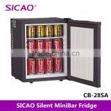 Silent Hotel Minibar ,glass Door Mini Bar Fridge in China thumbnail-1