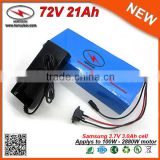 21Ah DIY Lithium Ion Battery Pack 72V Electric Bicycle Battery used in Samsung 18650 Battery Pack