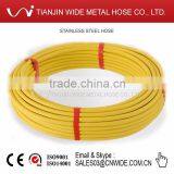 1/2" 3/4" 1" Yellow Color PE Cover 304 Steel Bellows Gas Pipe thumbnail-6