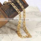 18k Gold Plated Stainless Steel 3mm Wide Small Body Chain Necklace and Bracelet Sets for Men thumbnail-2