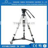 Factory Supply Manufacturers Professionaldouble Handle Video Tripod With Spreader for 15kg Camcorder thumbnail-1