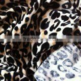 Leopard-print Stretch Velvet Fabric thumbnail-1
