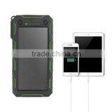 Real Capacity 15000mah Waterproof Solar Cell Power Bank Portable Charger for Iphone Xiaomi Power Bank thumbnail-2