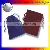 Fashion Velvet Drawstring Pouch Mini Drawstring Pouch Embroidered Velvet Pouch thumbnail-3