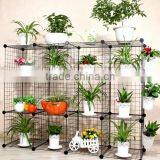 Versatile Grid Wire Iron Modular Shelving Wire Storage Rack