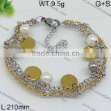 Newly Hot Two Tones Metal Tags for Bracelet Lady Style thumbnail-2