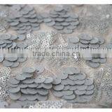 Latest Wholesale Gray Sequin Fabric India/100 Polyester Glitter Sequin Fabric thumbnail-3