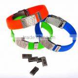 Manufacture OEM Adjustable Designer Bracelet Alert Wristband thumbnail-5