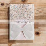 Hot Sale White Laser Cut Wedding Invitation Card thumbnail-1
