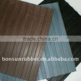 Big (3mm to 6mm Thickness) Non Slip Garage Usage Ribbed Rubber Mat thumbnail-1