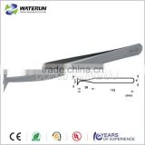6A-SA curved stainless steel jewelry tweezers with curved tweezer tip