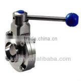 American Standard Sanitary Welded Butterfly Valve SMS Standard thumbnail-1