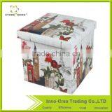 Hot Sale Latest Design PVC Printing Small Ottomans thumbnail-5