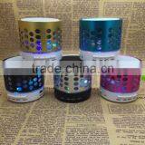Round Hole Wireless Small Mobile Phone Bluetooth Speakers Subwoofer TF Card Speaker Hands-free Speaker With LED FM thumbnail-6