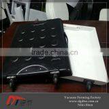 Custom Design White and Black Plastic Oblate Rectangle Suitcase thumbnail-1