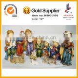 8 Inch Resin Wood Grain Copy Religious Craft China Nativity Set thumbnail-6
