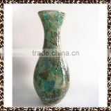 Turquoise Floor Decoration Texure Samshed Mosaic Large Fashion Flared Tall Glass Vases