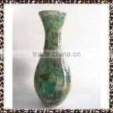 Turquoise Floor Decoration Texure Samshed Mosaic Large Fashion Flared Tall Glass Vases thumbnail-1