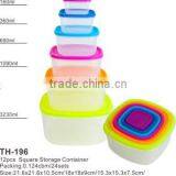 Wholesale Plastic Clear Square Storage Container With Lid thumbnail-6